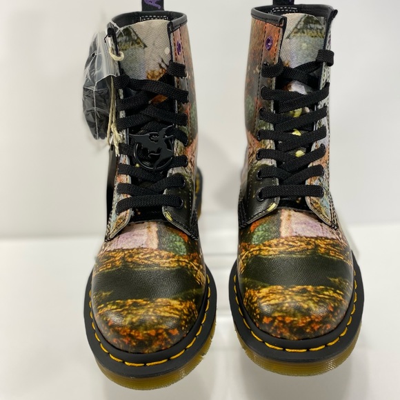 NEW DR MARTENS 1460 BLACK SABBATH LACE UP BOOTS - Picture 5 of 16